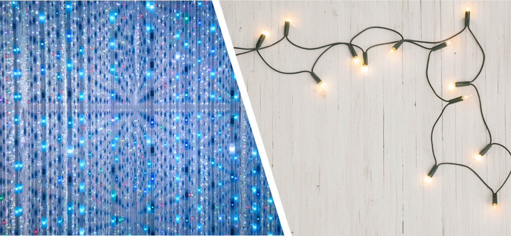 Светодиодный занавес вместо гирлянд