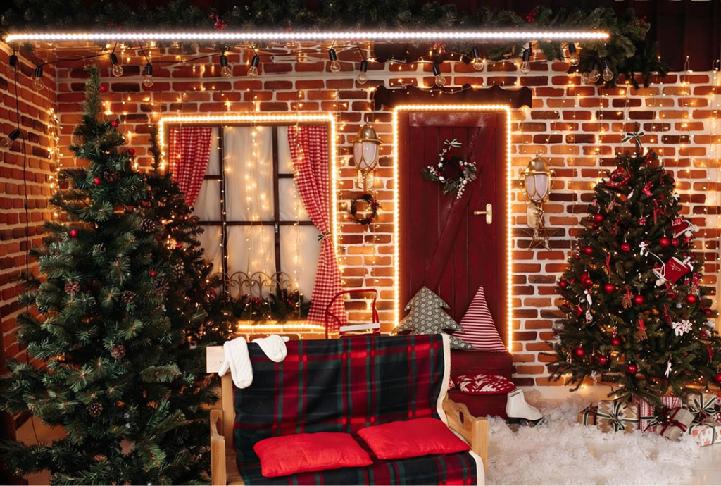 Светодиодное оформление дома