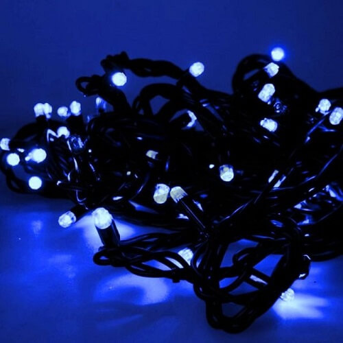 Бахрома светодиодная LS 5,6х0,9м IP65 288LED 220V провод черный каучук FLASH каждый 5LED (Стыкуется)