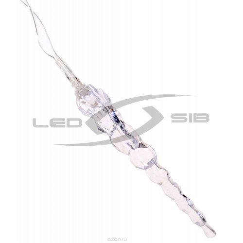 гирлянда сосульки led ls, 220v 6 см высота (спайка 5шт)  длина 3м, драйвер в комплекте для помещения Гирлянда сосульки LED LS, 220V 6 см высота (спайка 5шт)  длина 3м, драйвер в комплекте для помещения