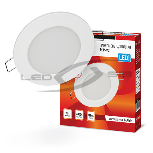 Панель сд круглая RLP-VC  9W 230V 630Lm 118/93мм IP40 IN HOME