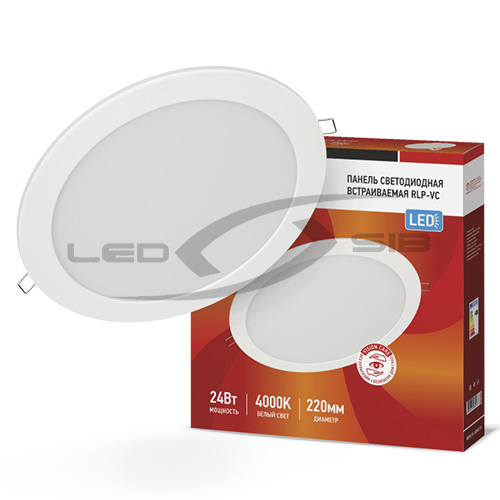 Панель сд круглая RLP- VC 24W 230V 1920Lm 220мм IP40 IN HOME