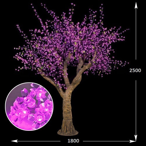 сд дерево "сакура" ls 1800мм-2500мм 1872led (толстый ствол) sj-yhs-a005 СД дерево "Сакура" LS 1800мм-2500мм 1872Led (Толстый ствол) SJ-YHS-A005