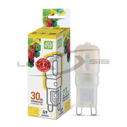 Лампа сд LED-JCD-V 3W 230V G9 260Lm