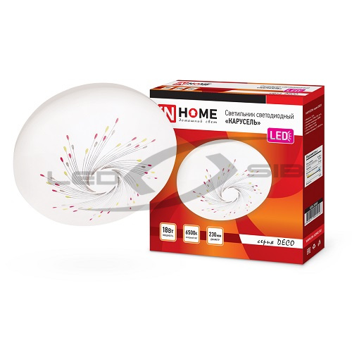 светильник cд deco 10w 4000к 650lm 230мм карусель in home Светильник cд DECO 10W 4000К 650Lm 230мм КАРУСЕЛЬ IN HOME
