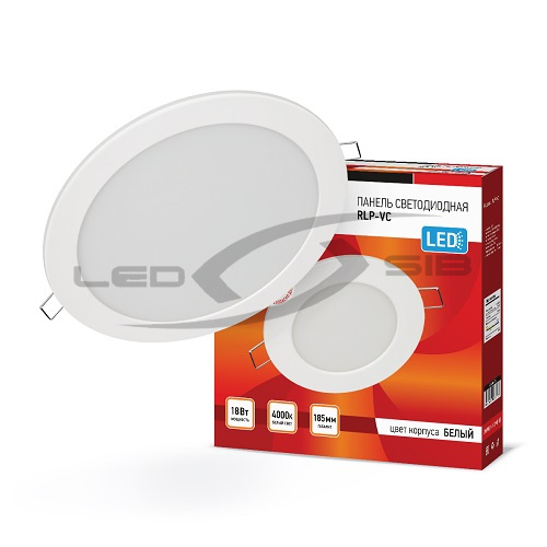 Панель сд круглая RLP-VC  18W 230V 1440Lm 185/143мм  IP40 HOME