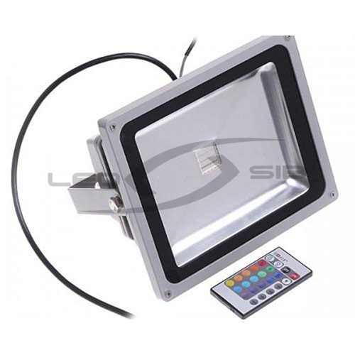 прожектор сд ls 50w rgb ip65 (ик-пульт 24 кнопки) Прожектор сд LS 50W RGB IP65 (ИК-пульт 24 кнопки)