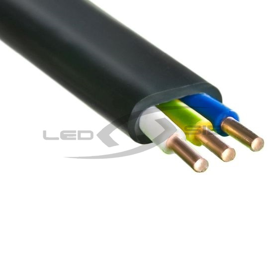 Кабель ВВГ-Пнг(А)-LS 3*2.5 ок (N, PE)-0.66