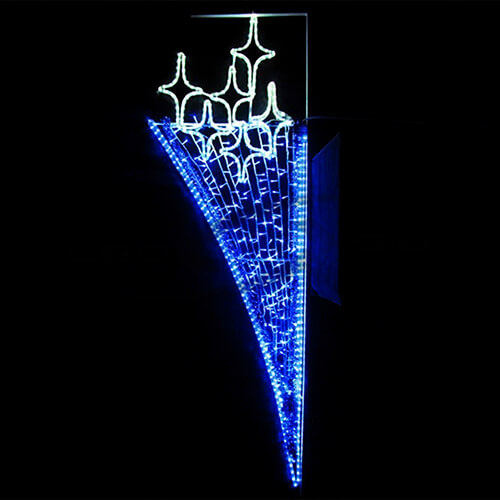 Светодиодная консоль "Звезды" LS, высота 1500 мм, ширина 50 мм, IP 67
