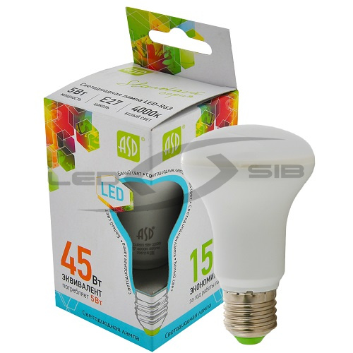 лампа сд led-r63-standard 5.0w 230v е27 450lm Лампа сд LED-R63-standard 5.0W 230V Е27 450Lm