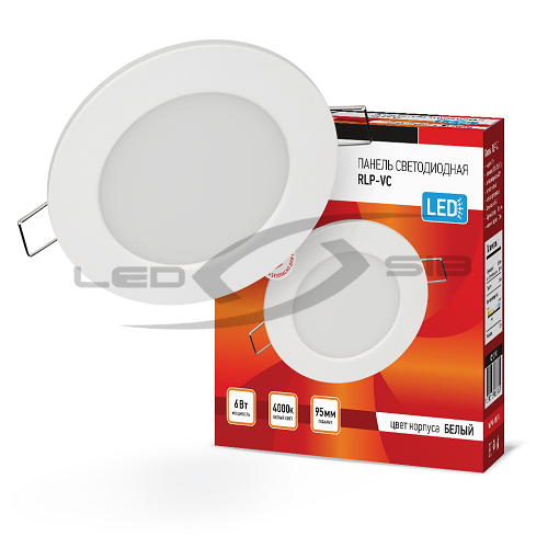 Панель сд круглая RLP-VC  6W 230V 420Lm 95/70мм IP40 IN HOME