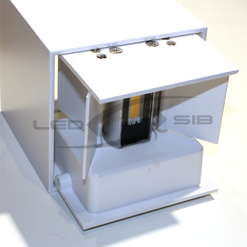 уличный настенный светильник ls box 2.0 led dim двухсторонний белый корпус 2*7w ip65 Уличный настенный светильник LS BOX 2.0 LED DIM двухсторонний белый корпус 2*7W IP65