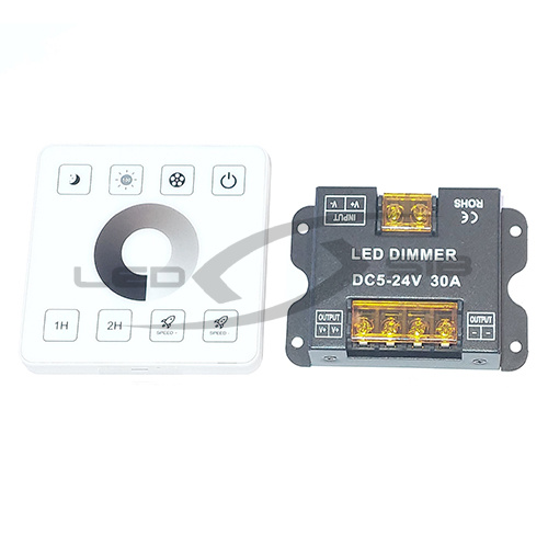диммер ls одноцветной led ленты touch с сенсорной панелью 2 канала*15а  360-720w 30а dc5-24v Диммер LS одноцветной Led ленты Touch с сенсорной панелью 2 канала*15А  360-720W 30А DC5-24V