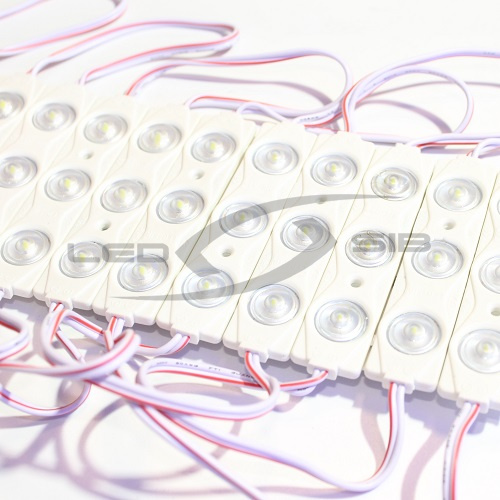 светодиодный модуль ls с линзой premium smd 2835/3led 82*18*5мм max 1,5w 150 lm ip65 160° Светодиодный модуль LS с линзой PREMIUM SMD 2835/3LED 82*18*5мм max 1,5W 150 Lm IP65 160°