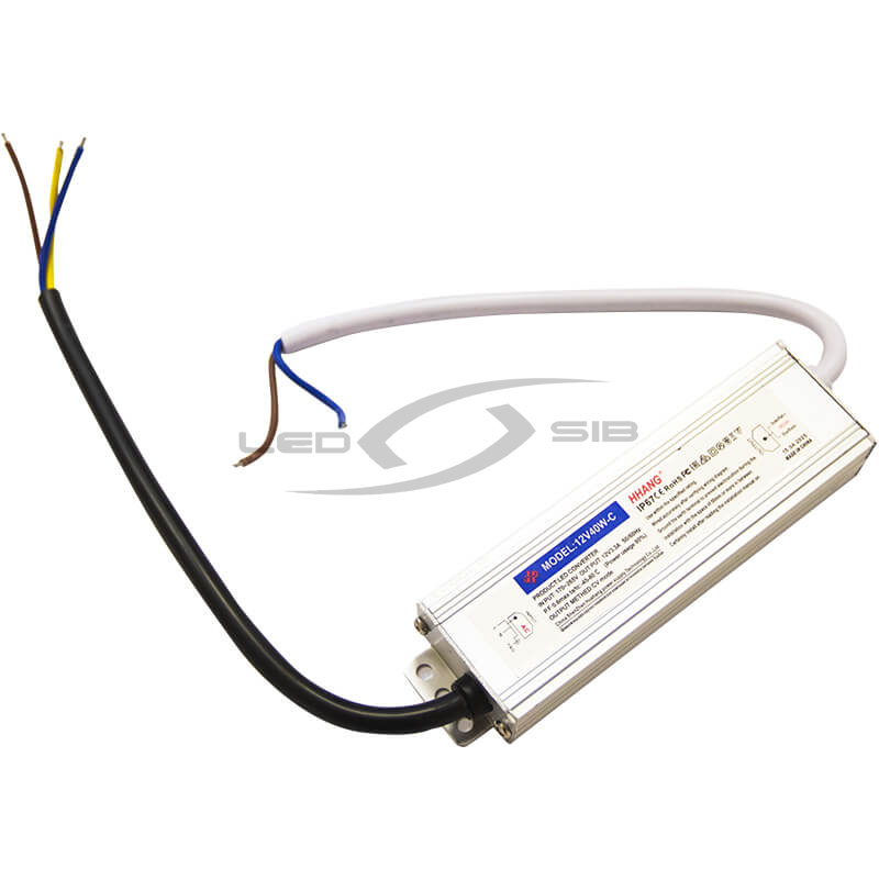 Блок питания влагозащищенный LS Slim 40W DC 12V AC 110-265V 3,33A (алюм) 138*37*23мм 3Y IP67 HH