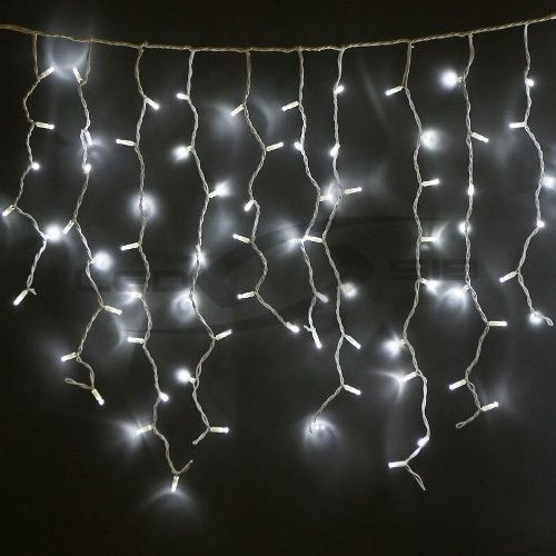 Светодиодная Бахрома LS 3м*0,3*0,6м 144 LED 8W провод ПВХ прозрачный 2,3мм IP65 (стыкуется)