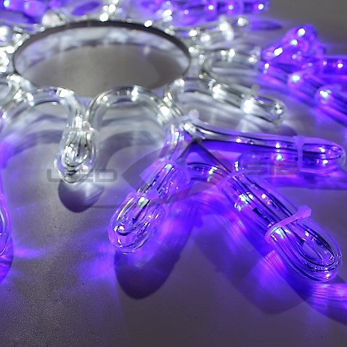 фигура светодиодная "снежинка" ls 450*450мм, цвет свечения бело-синий Фигура светодиодная "Снежинка" LS 450*450мм, цвет свечения бело-синий