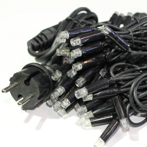 дождь светодиодный ls, 10 нитей, 1х2м, 220v, черный провод без контроллера Дождь светодиодный LS, 10 нитей, 1х2м, 220V, черный провод без контроллера