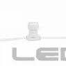 Белт-лайт LS гибкий проводящий шлейф двужильный Е27 220V шаг 20см (катушка 100м),белый провод IP 65